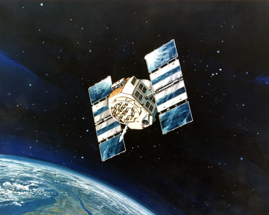 Satellite in space