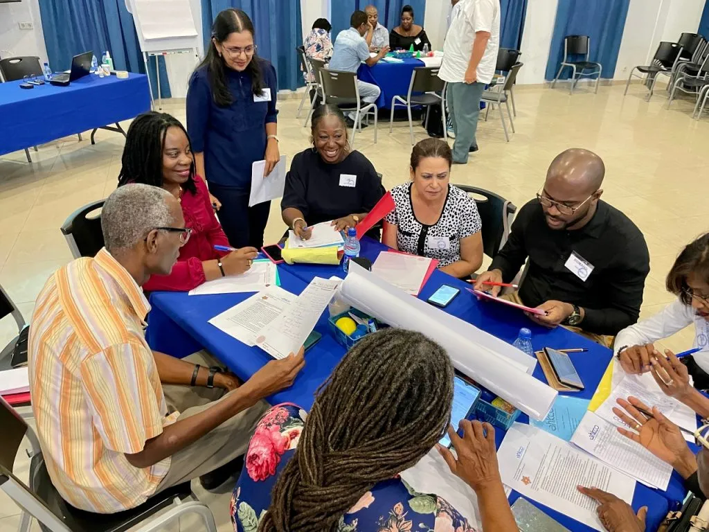 A group of teachers at a table